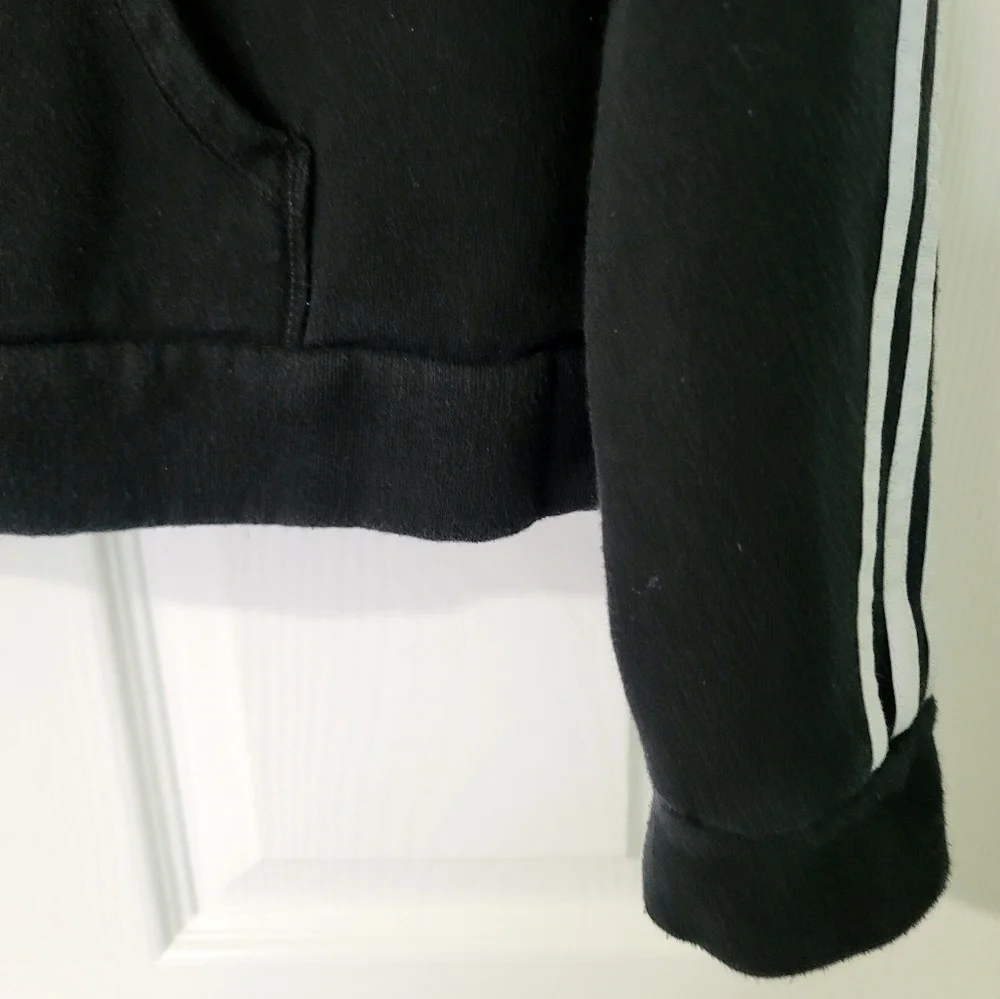 Adidas Youth Pull-Over Crop Hoodie Size L - Picture 8 of 15